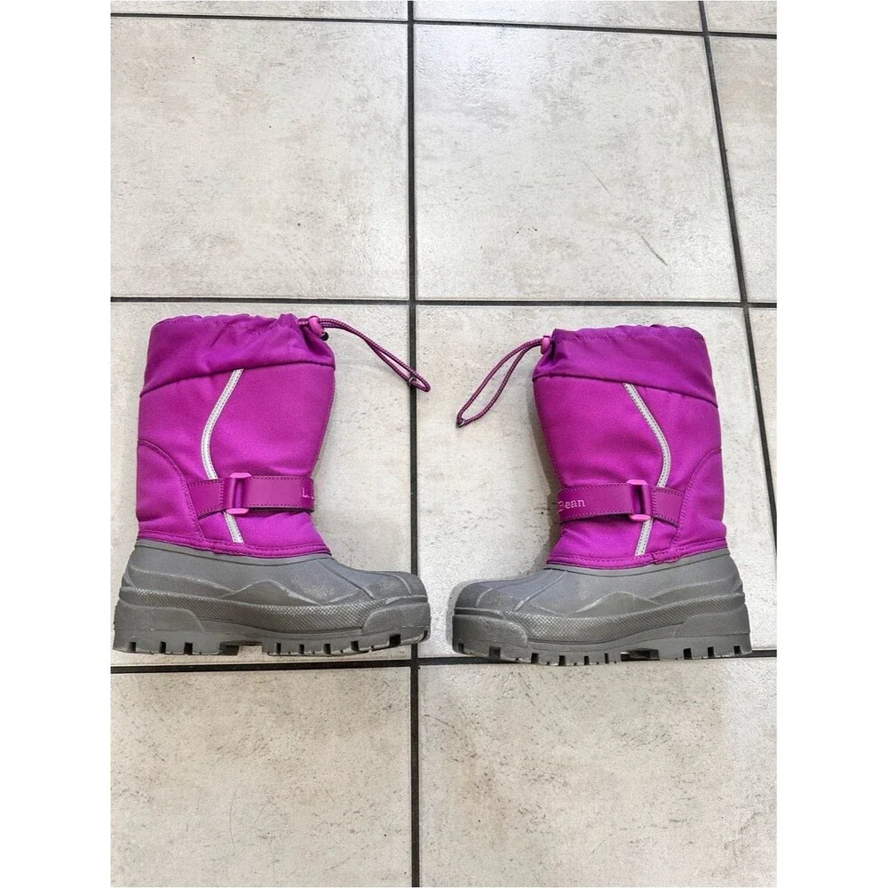 L.L.Bean Northwoods kids' winter boots Kids Purple Snow Boot Gray Sole 2